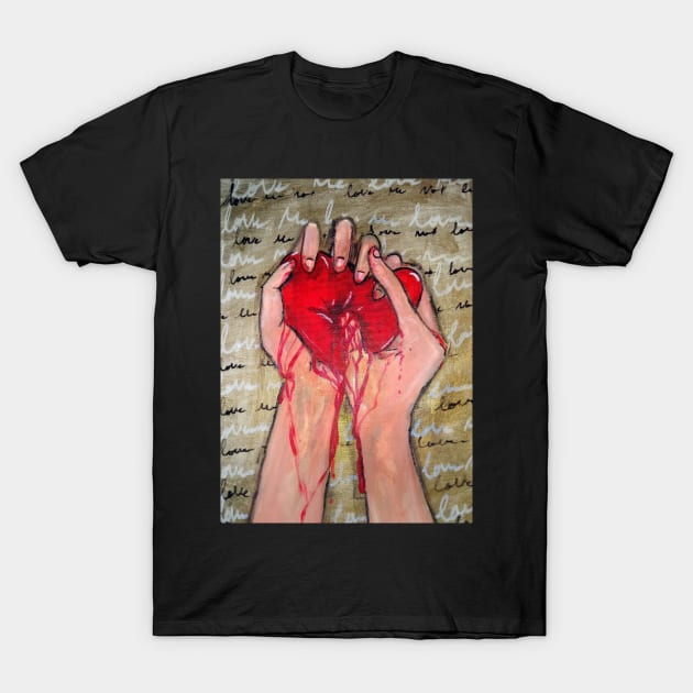 love hurts 2 T-Shirt by YaebaArts